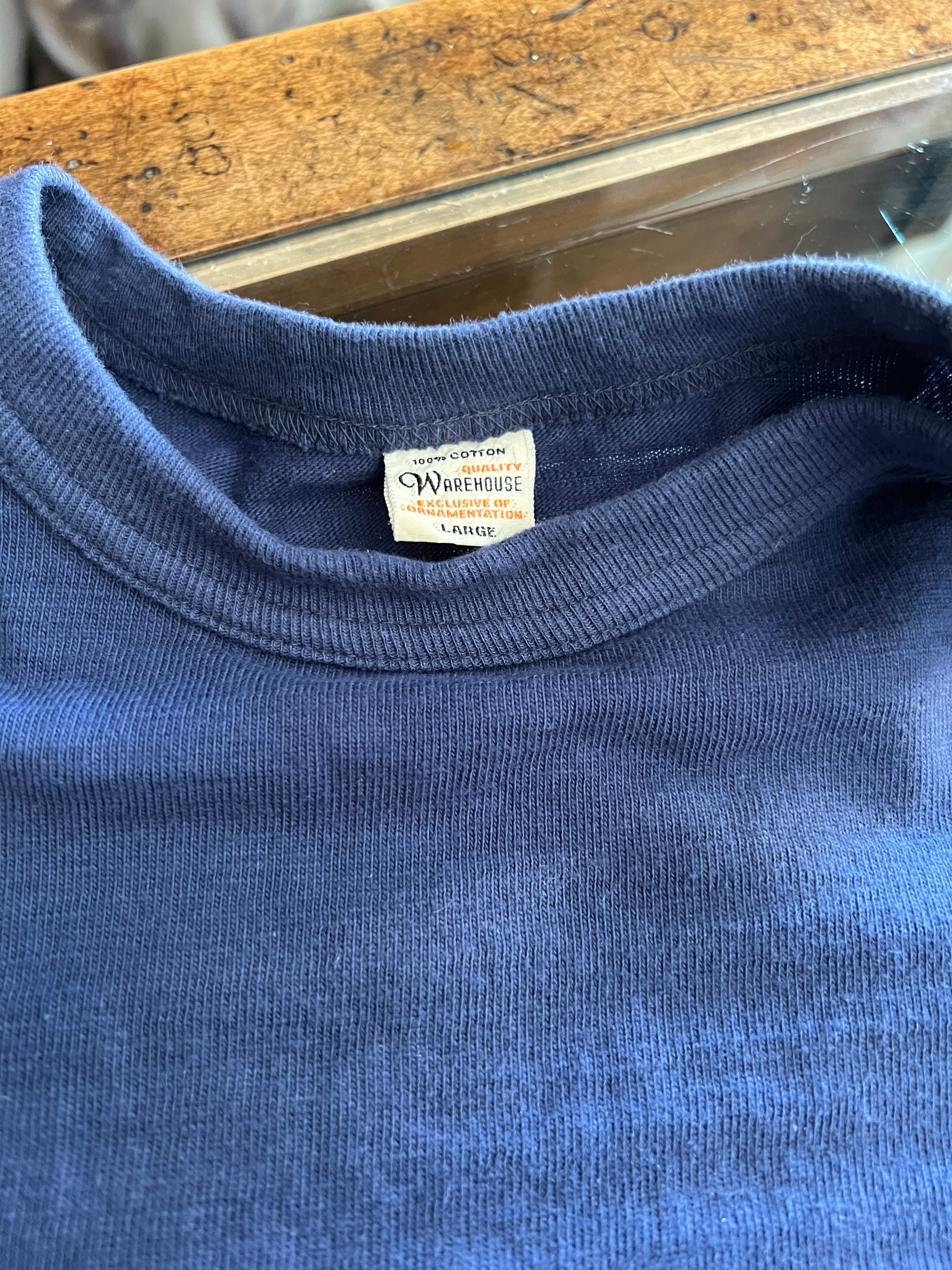 Gently Used Warehouse & Co. Long-sleeve Tee - Blue - Large