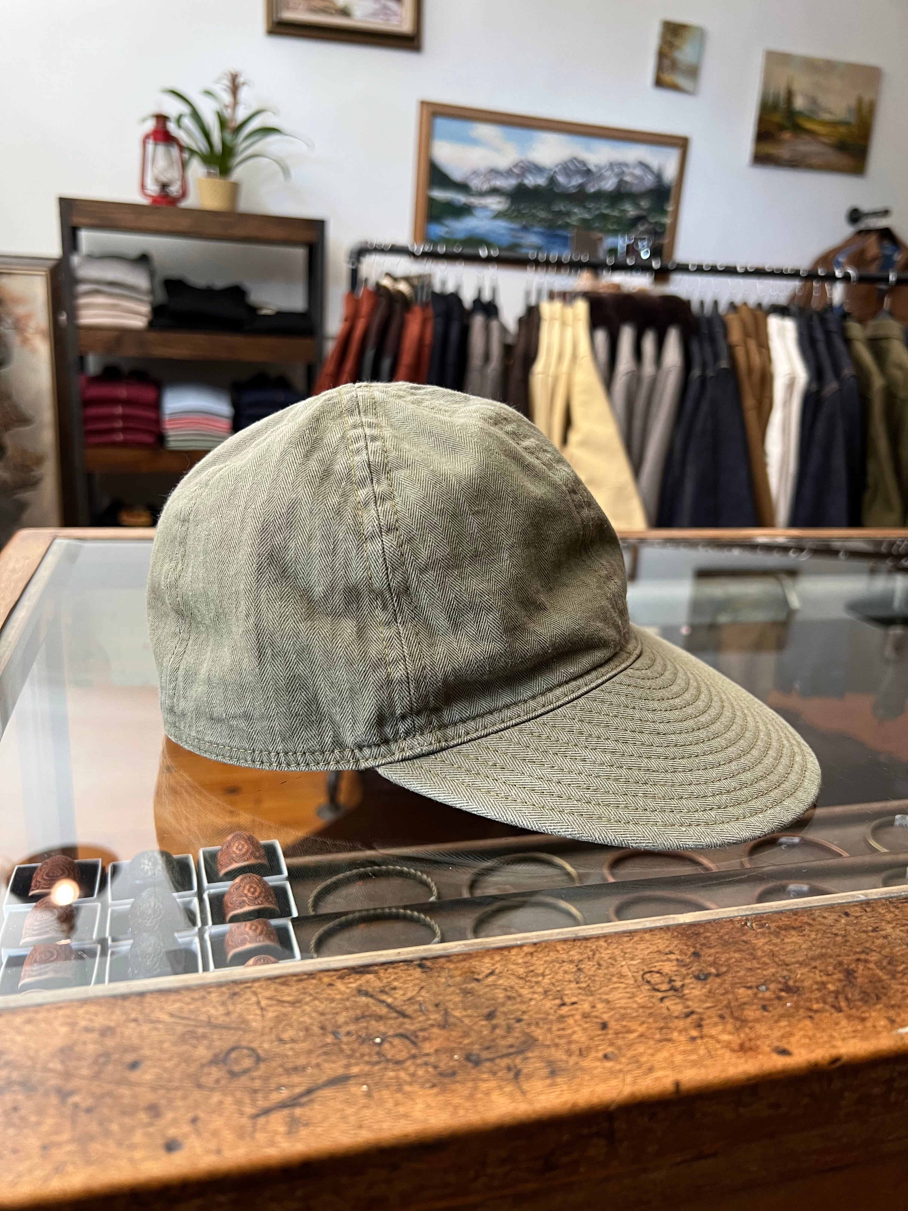 Gently Used Buzz Rickson's Mechanic Cap - Green