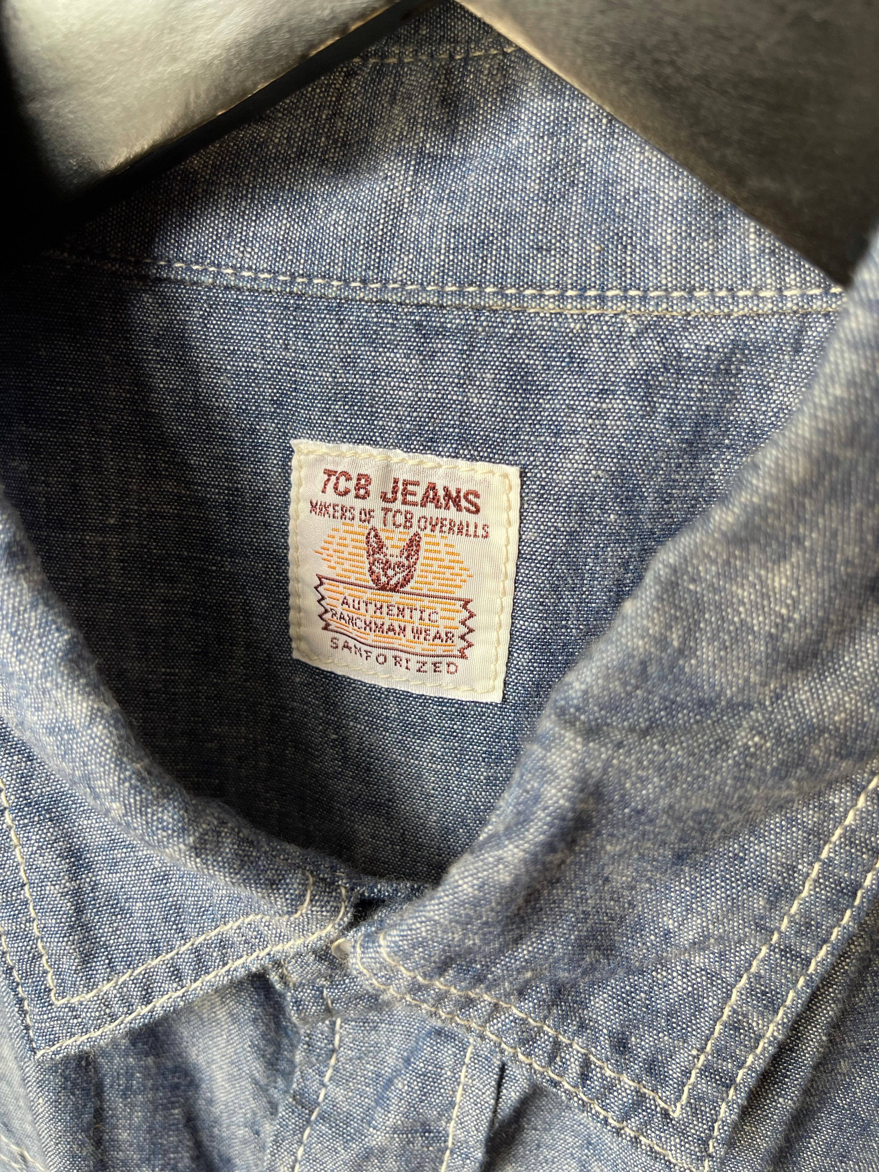 Gently Used TCB Ranchman Shirt - Chambray - Blue - 40
