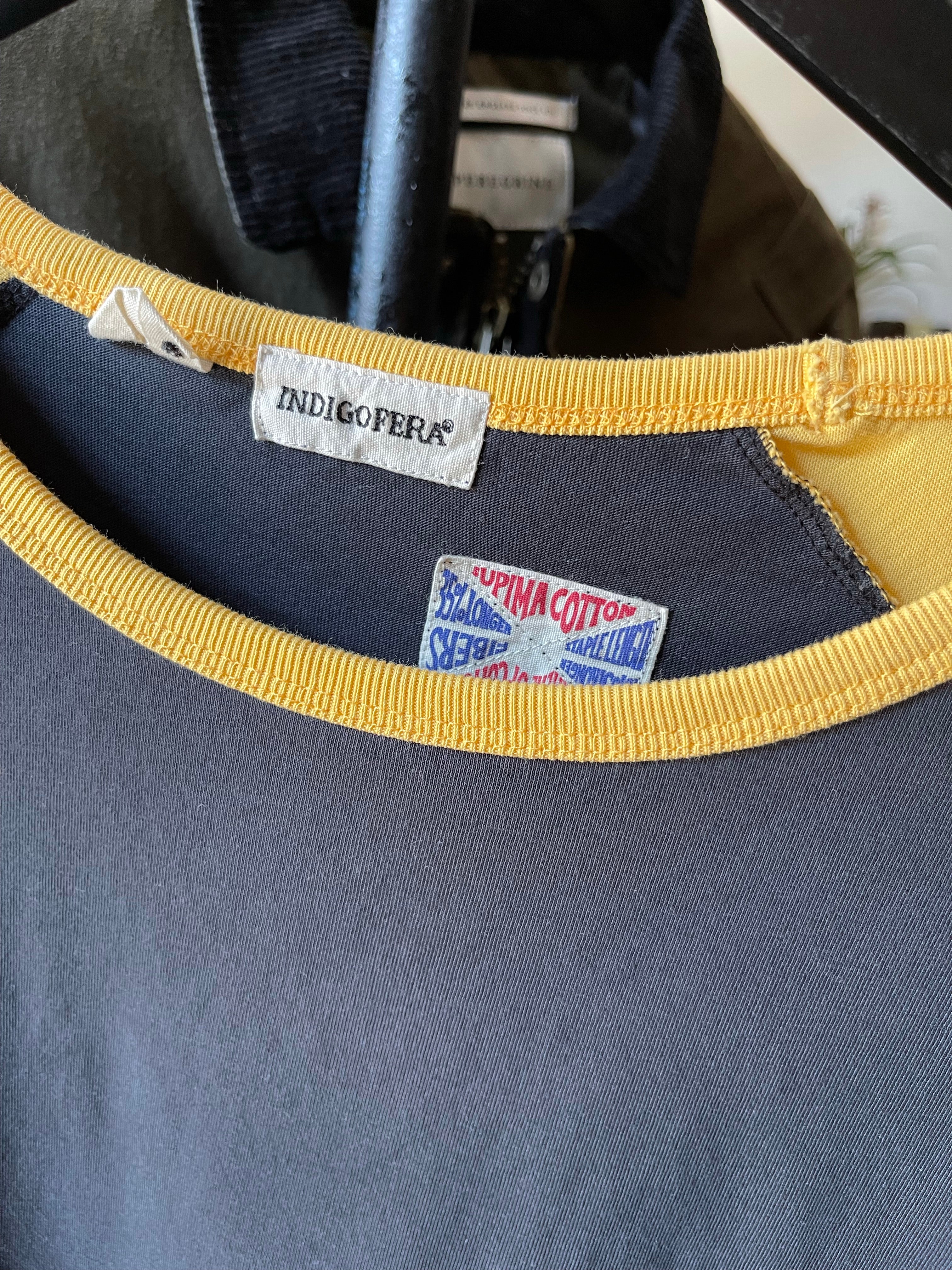 Gently Used Indigofera T-Shirt 2-Pack - Yellow/black & White Graphic