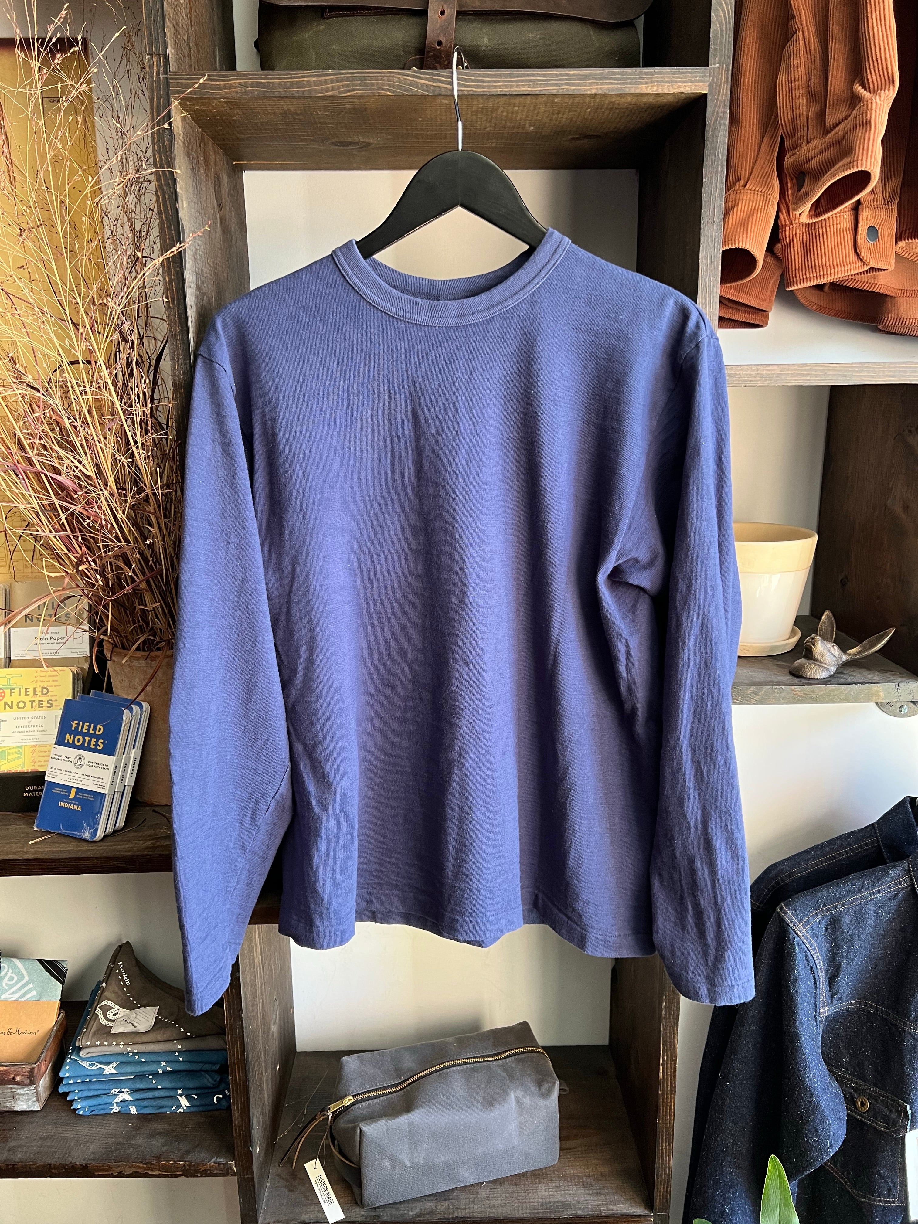 Gently Used Warehouse & Co. Long-sleeve Tee - Blue - Large