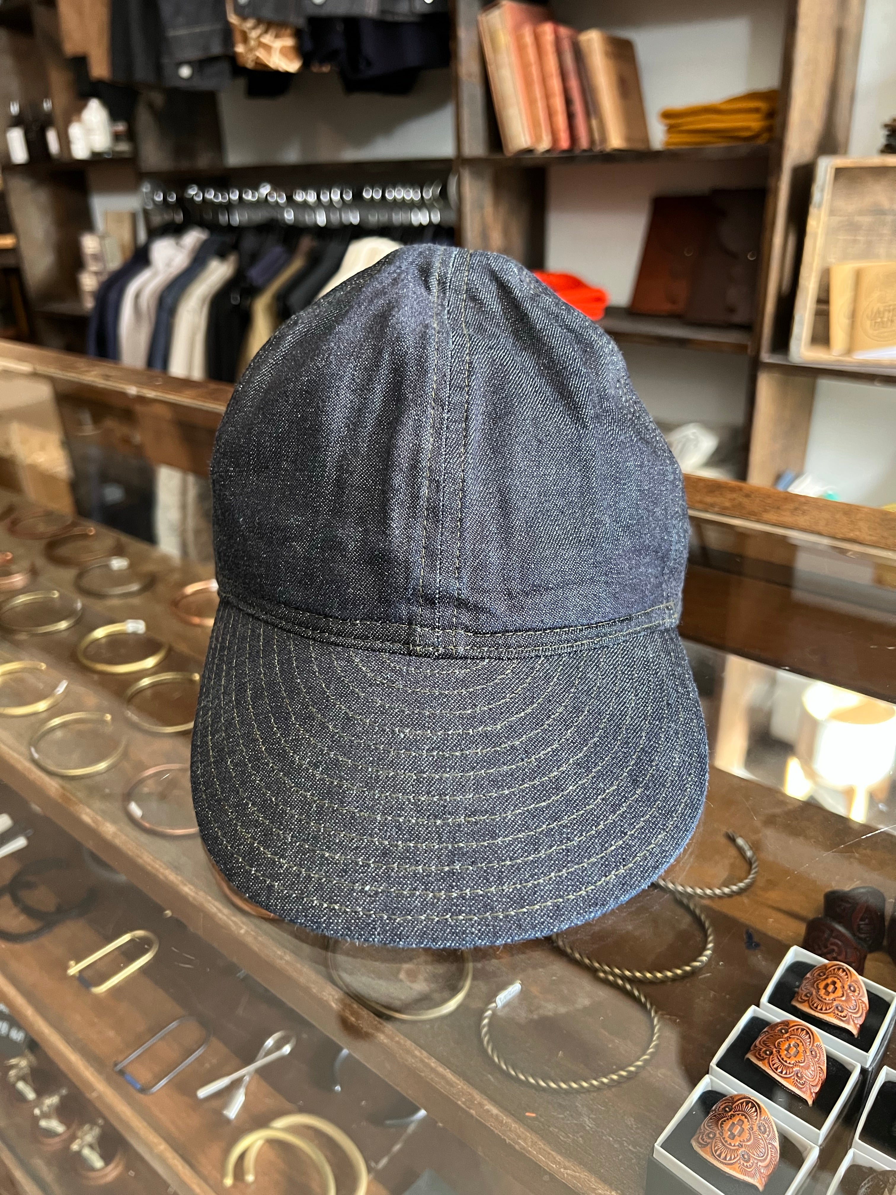 Gently Used Papa Nui Grease Monkey A-3 Cap - Indigo - Large