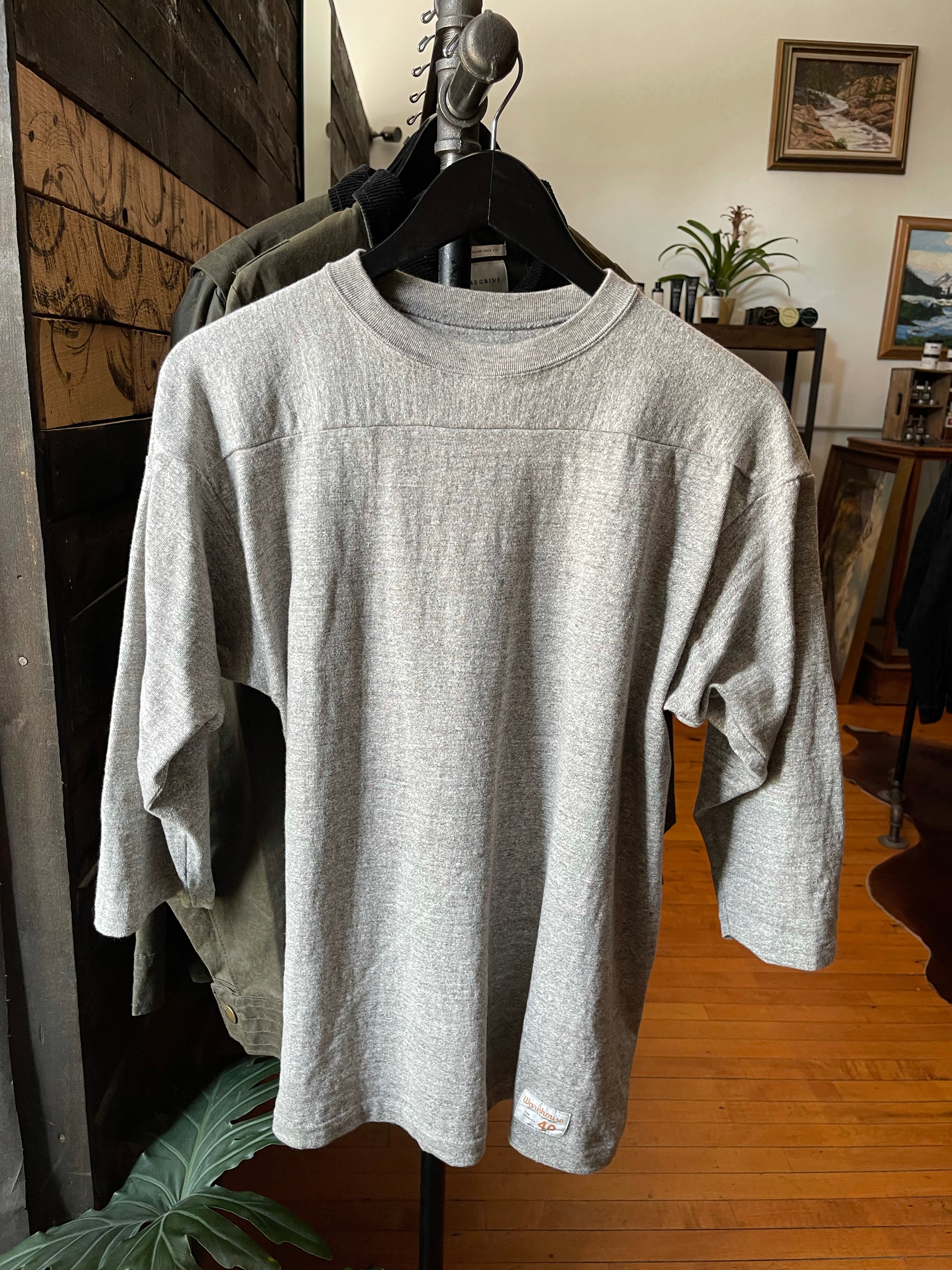 Gently Used Warehouse & Co. Football Tee 2-Pack - Heather Grey & Sumikuro