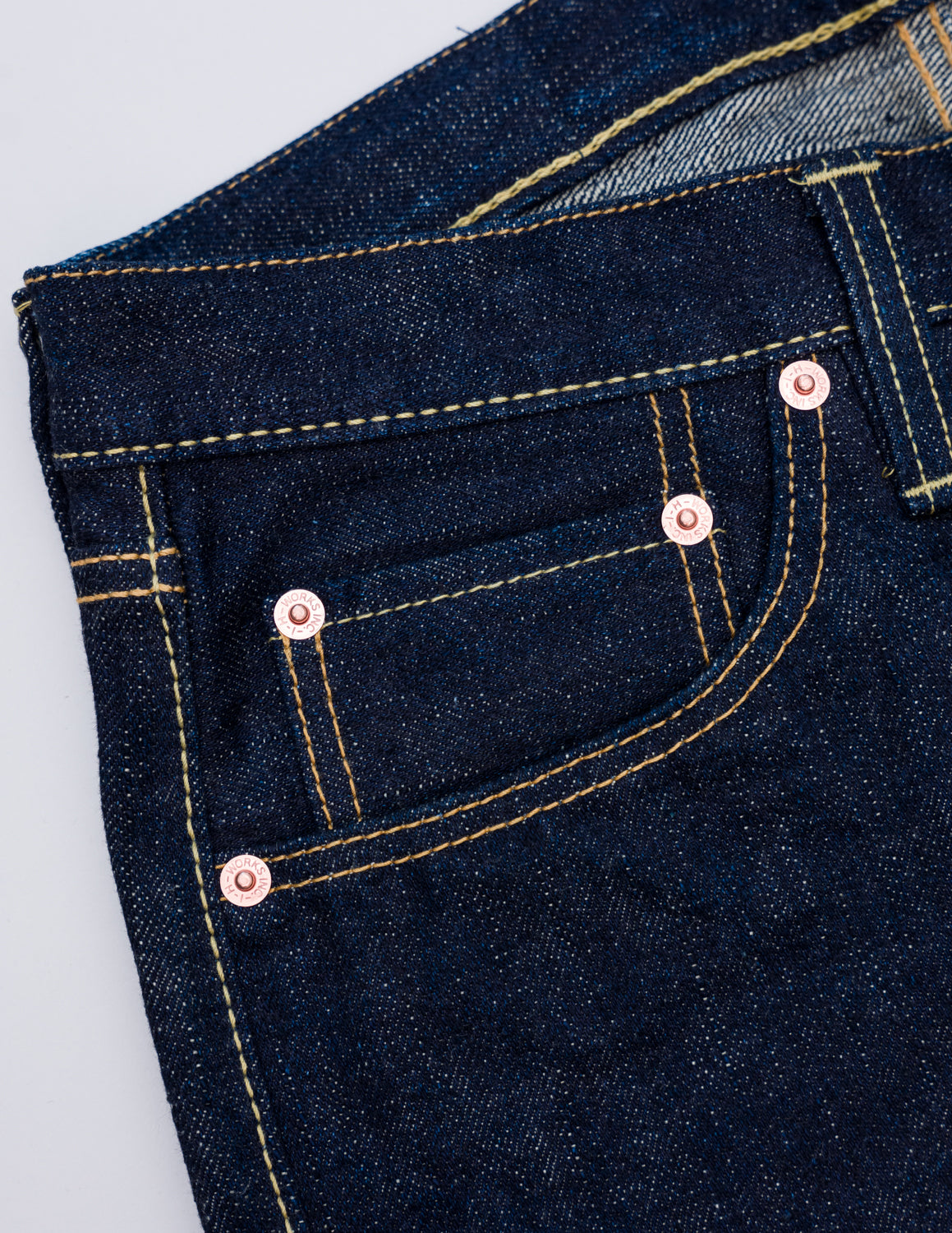 IH-555S-18 - 18oz Vintage Selvedge Denim Super Slim Cut Jeans - Indigo