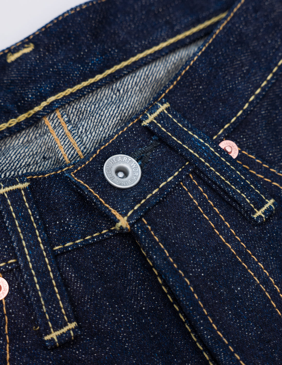 IH-555S-18 - 18oz Vintage Selvedge Denim Super Slim Cut Jeans - Indigo