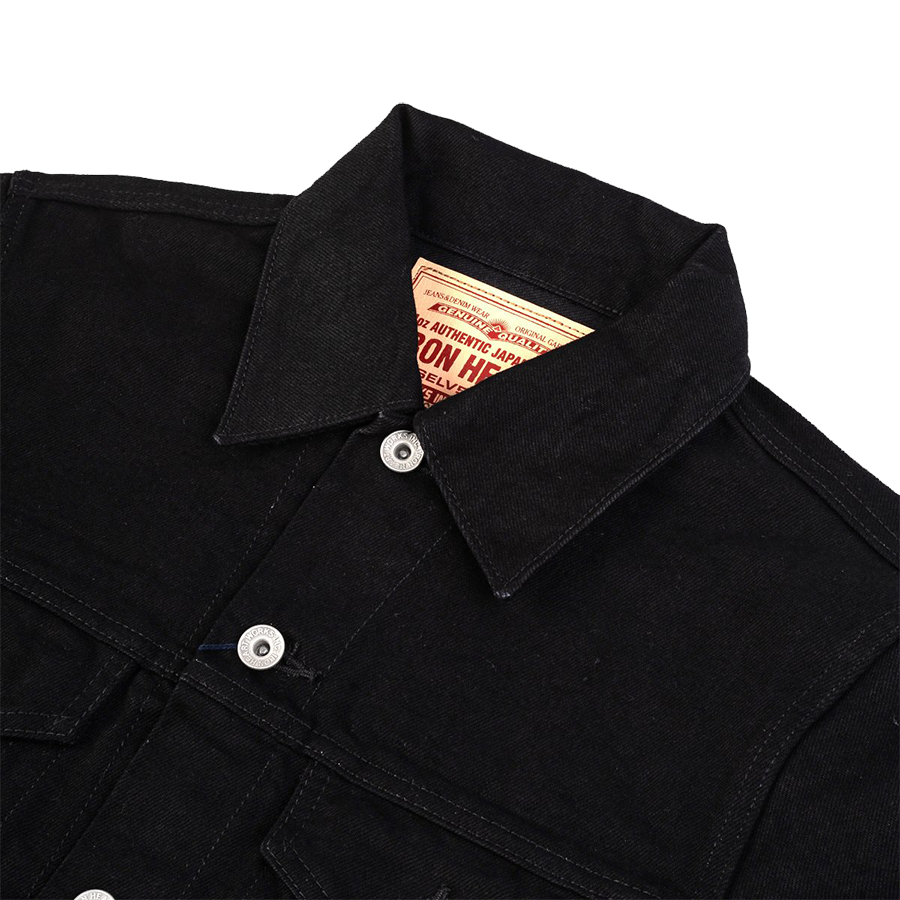 IHJ-86-BLK - 14oz Selvedge Denim Modified Type III Jacket
