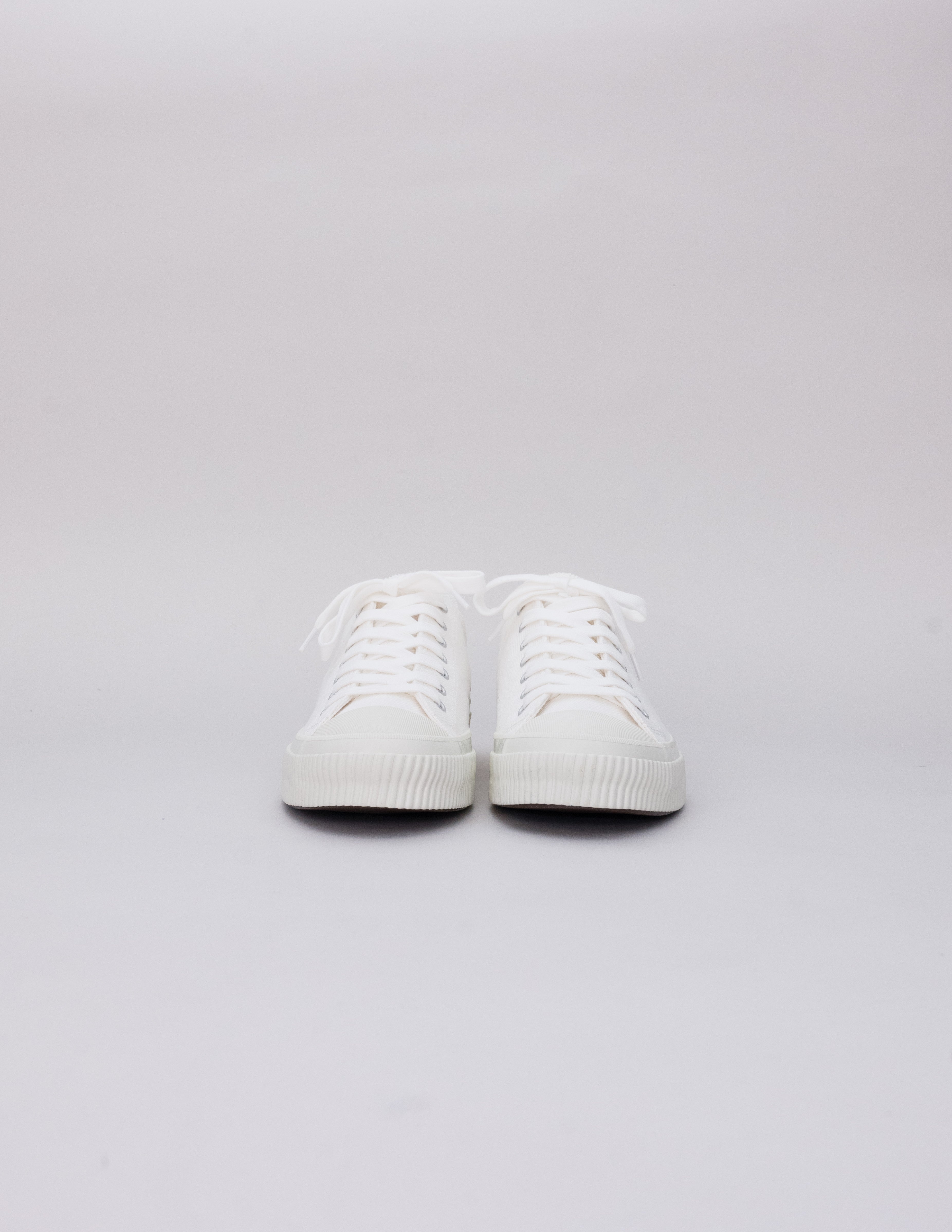 IHSN-01-WHT - 21oz Selvedge Denim Low-Top Sneakers - White
