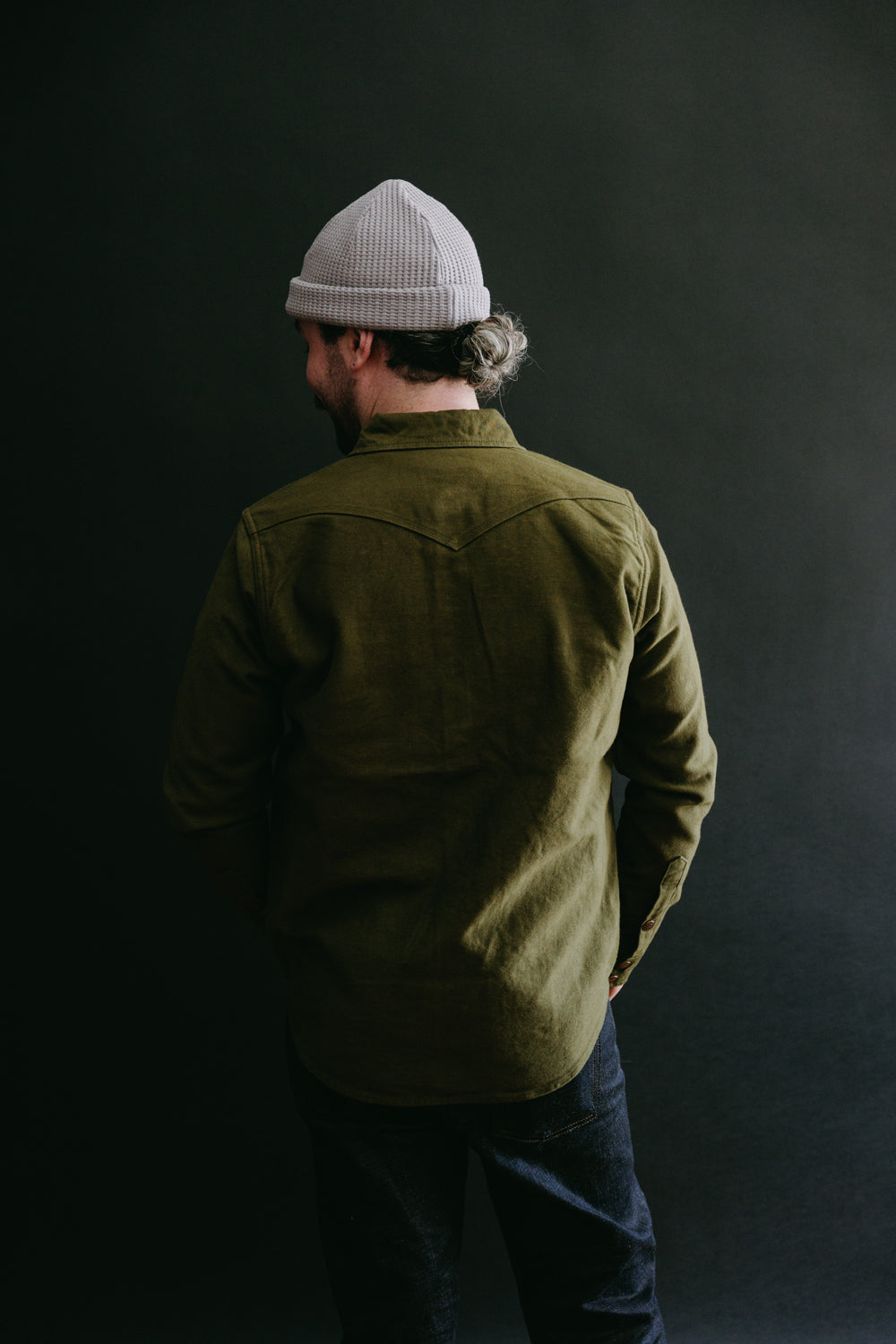 IHSH-331-ODG - 12oz Moleskin CPO Shirt - Olive