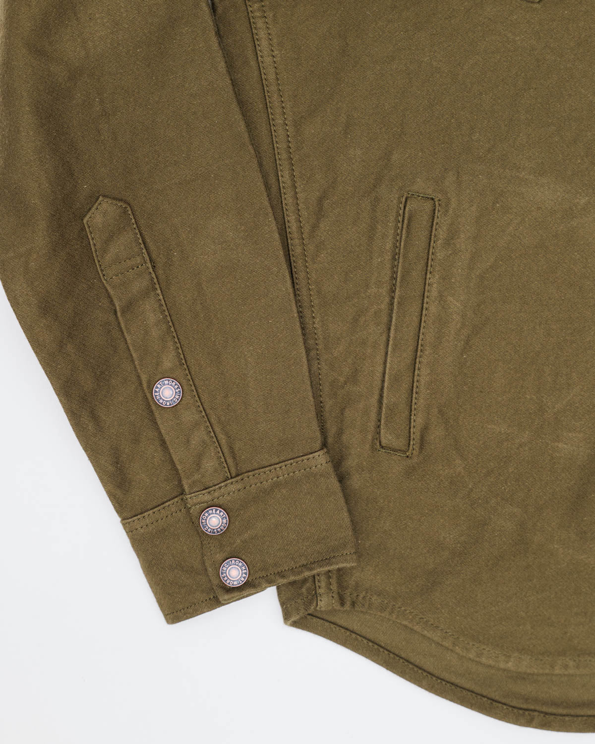 IHSH-331-ODG - 12oz Moleskin CPO Shirt - Olive