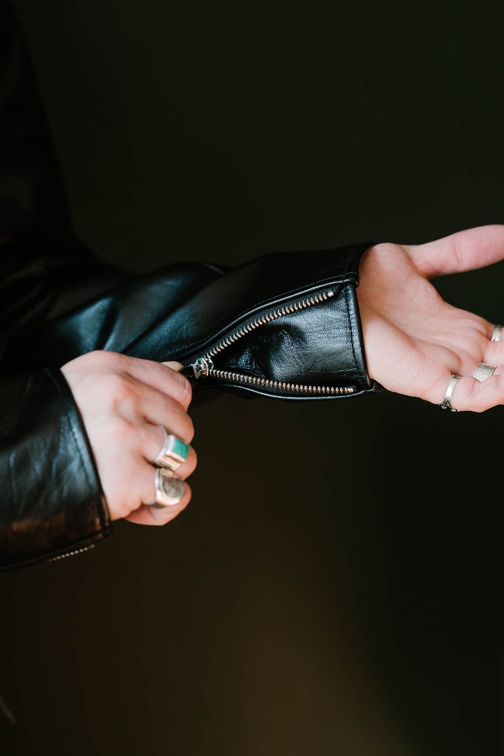 IHSH-35 - Japanese Horsehide Rider’s Jacket - Black (Tea-Core Dyed)