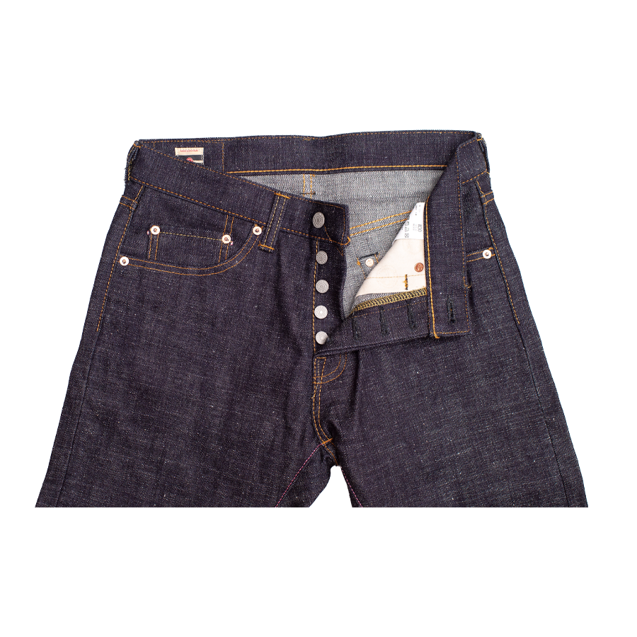 16oz - Texture Selvedge Black Battle Stripes - High Tapered - 0405-82