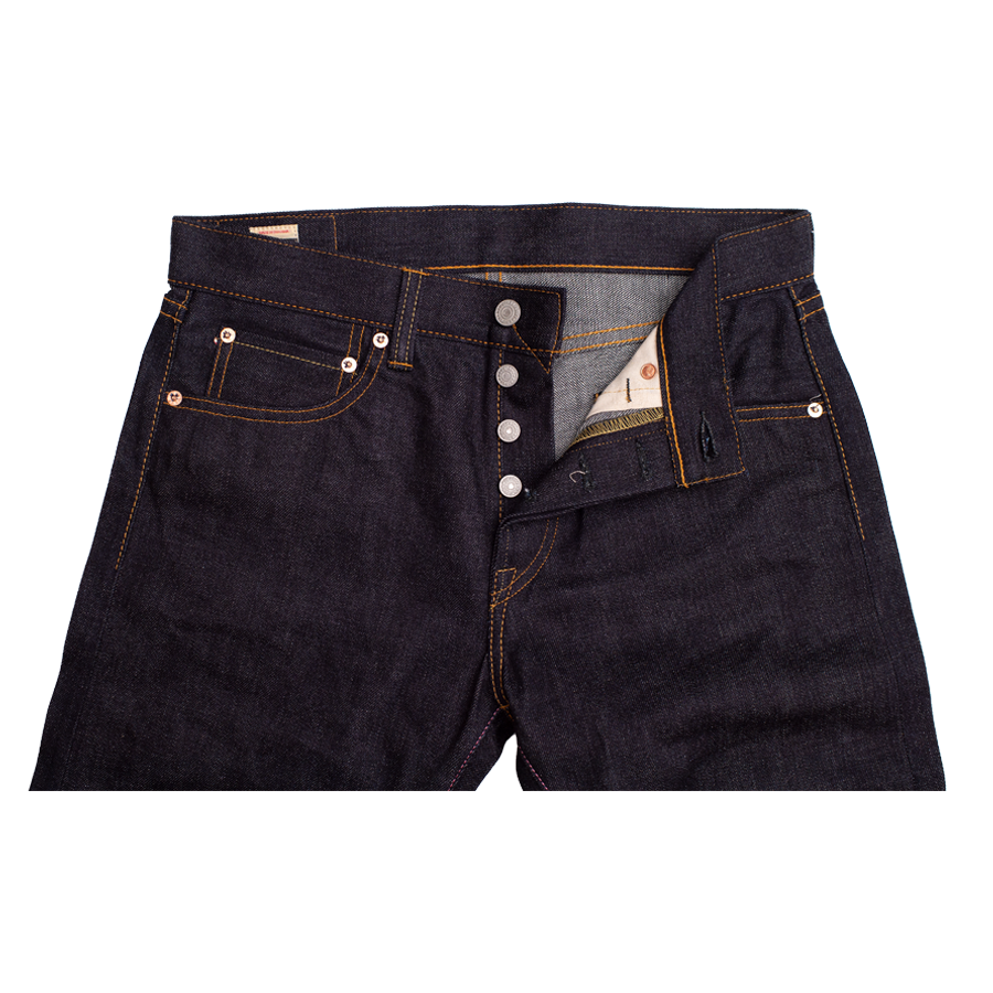 12oz - Zimbabwe Cotton Selvedge Black Battle Stripes - Tight
