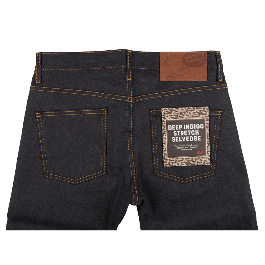 12oz - Deep Indigo Stretch Selvedge - Super Guy