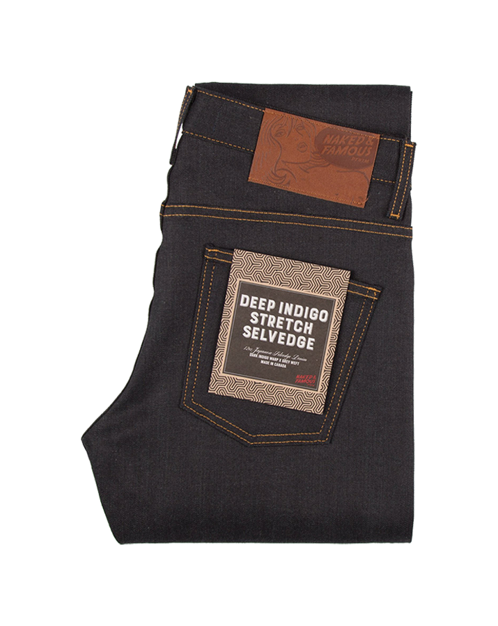 12oz - Deep Indigo Stretch Selvedge - Super Guy