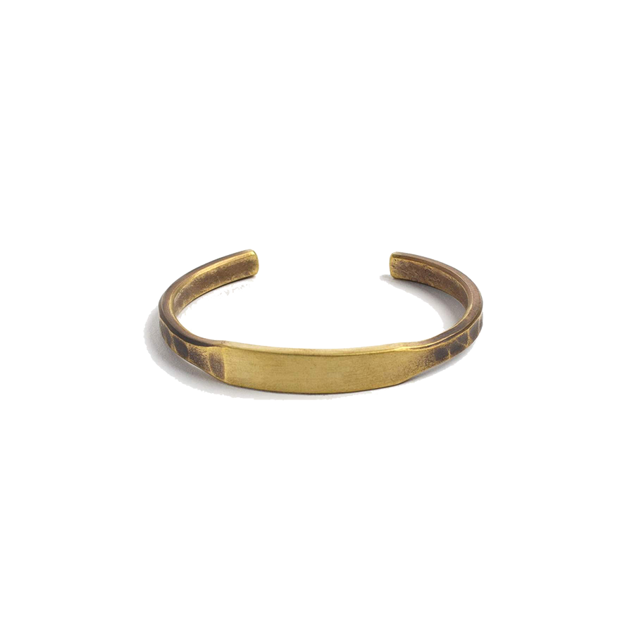 The ID Cuff - Work Patina - Brass