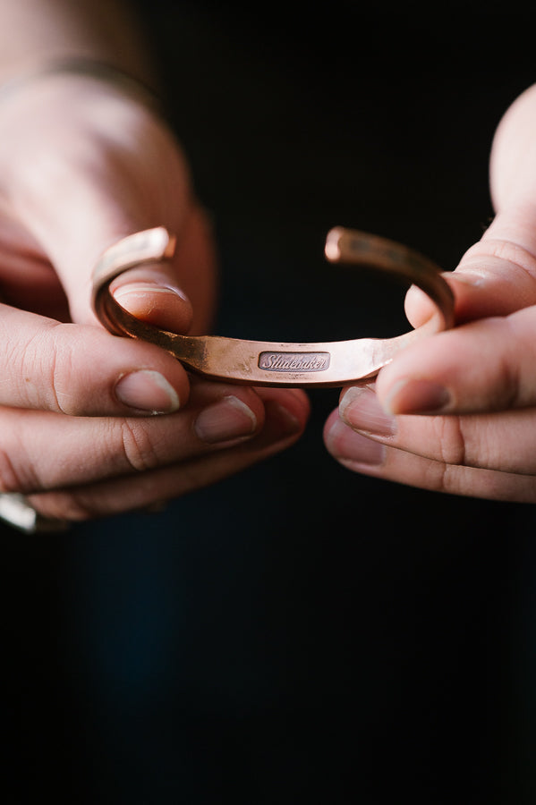 The ID Cuff - Work Patina - Copper