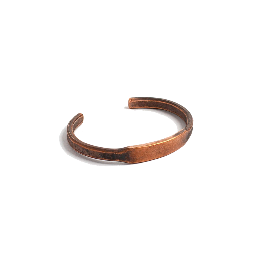 The ID Cuff - Work Patina - Copper