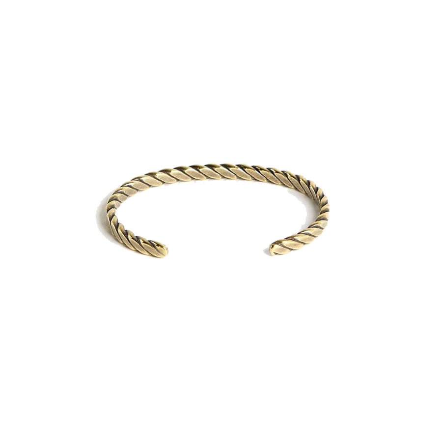 The Plait Cuff - Work Patina - Brass