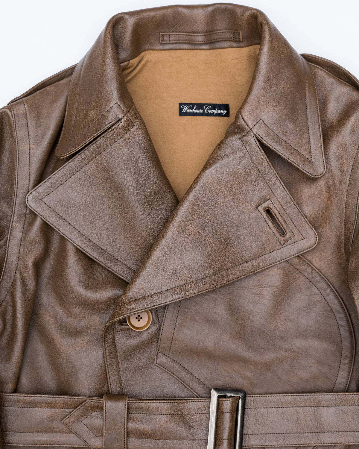 Lot 2184 - Horse Leather Aviator Jacket - Brown