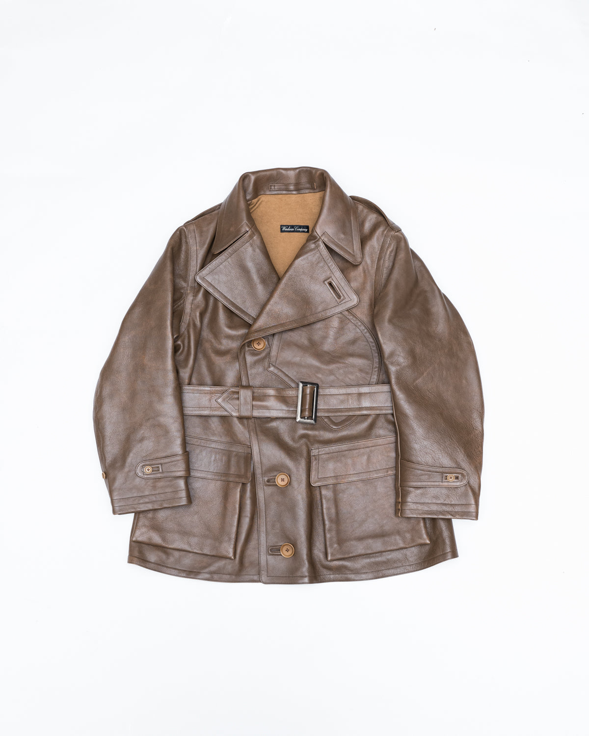 Lot 2184 - Horse Leather Aviator Jacket - Brown