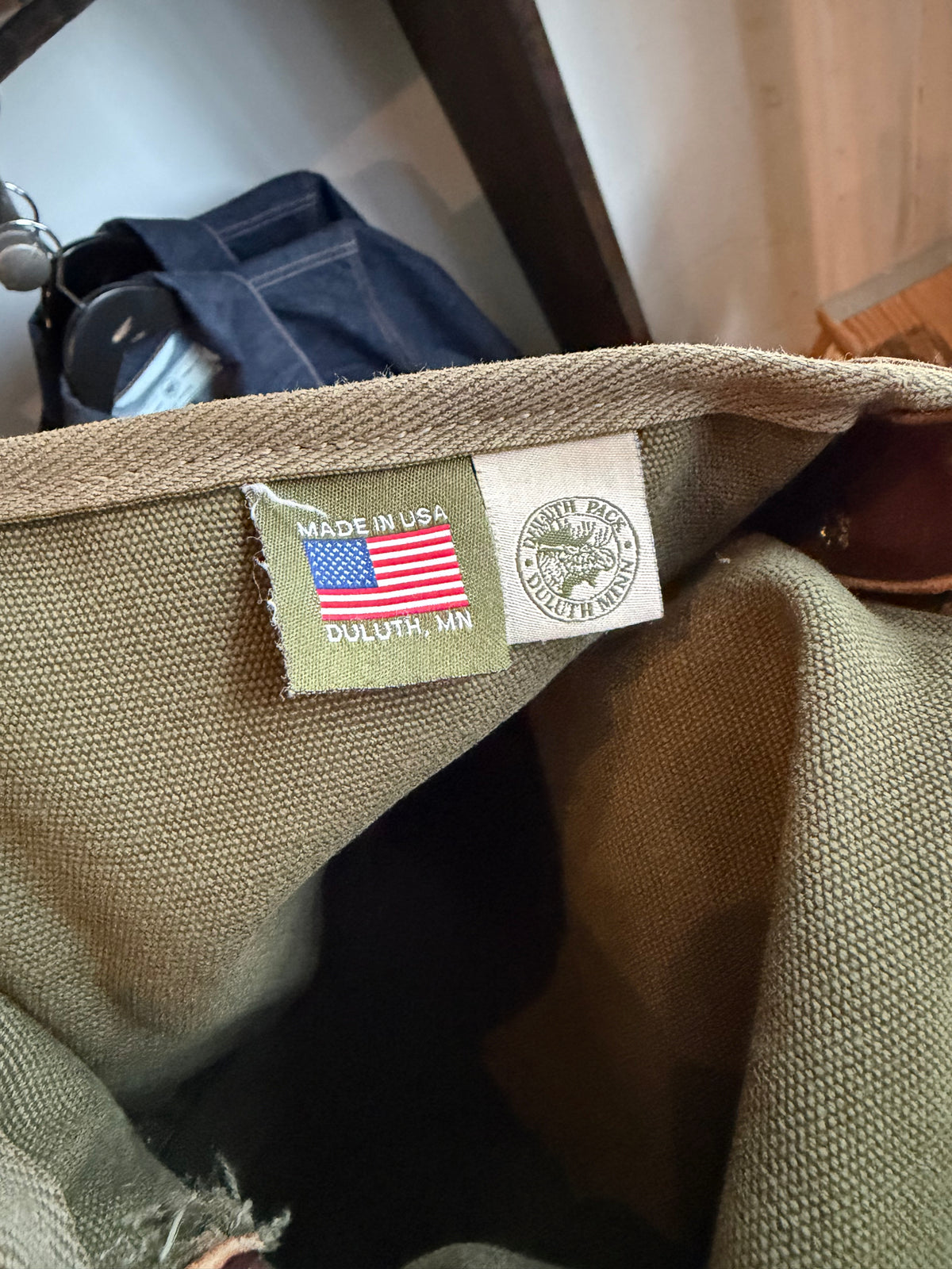 Vintage Duluth Pack Shell Bag - Green