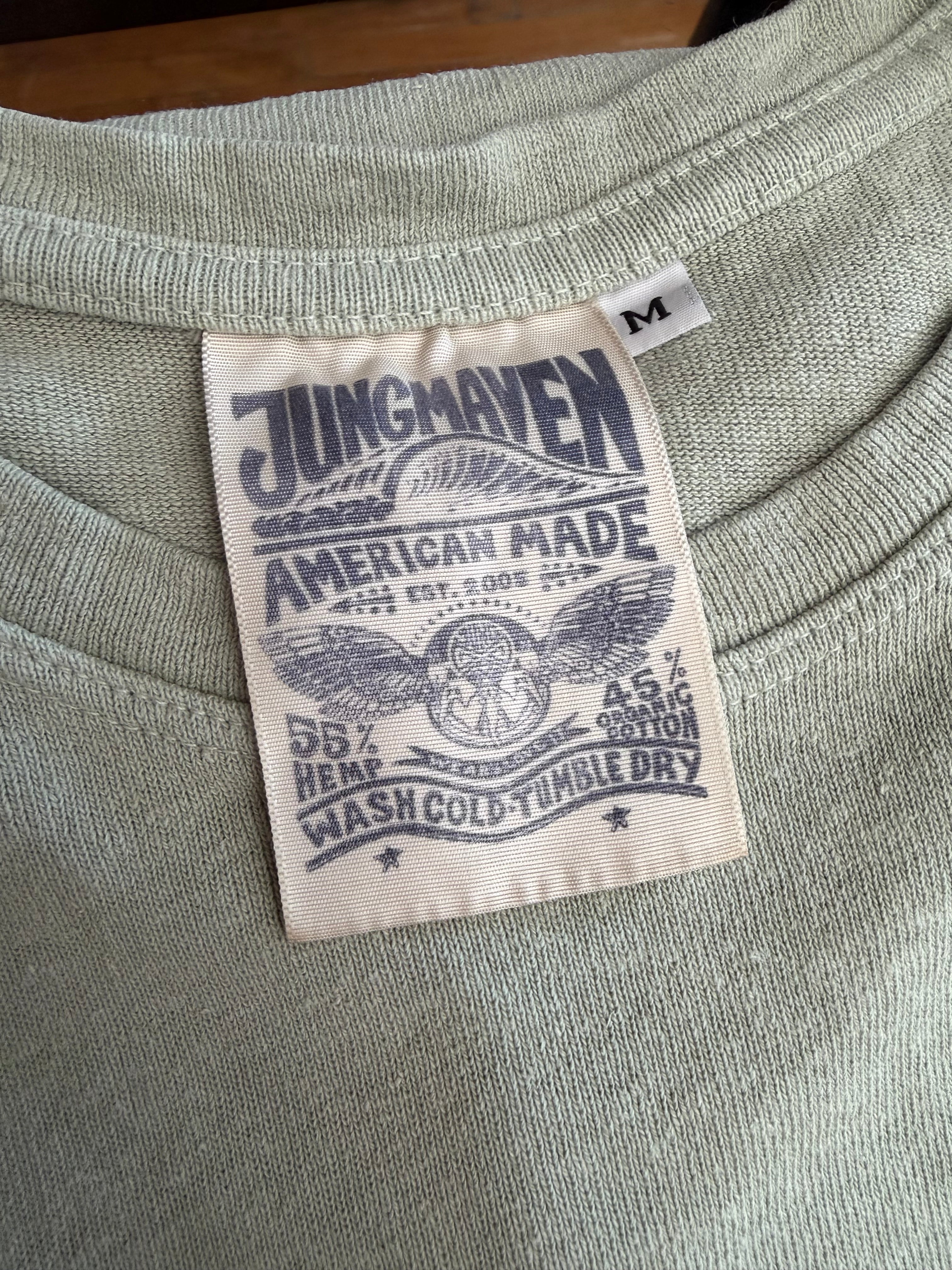 Gently Used Jungmaven Boulder Tee - Light Green - Medium