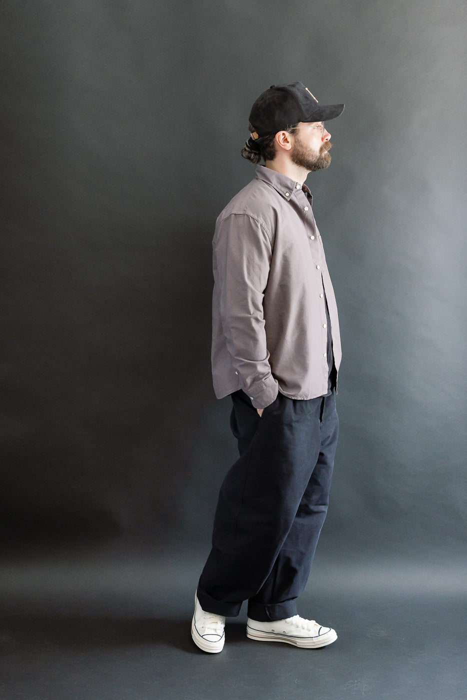 Big Oxford Cotton - Dusty Purple