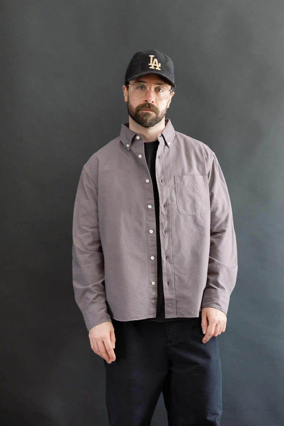 Big Oxford Cotton - Dusty Purple