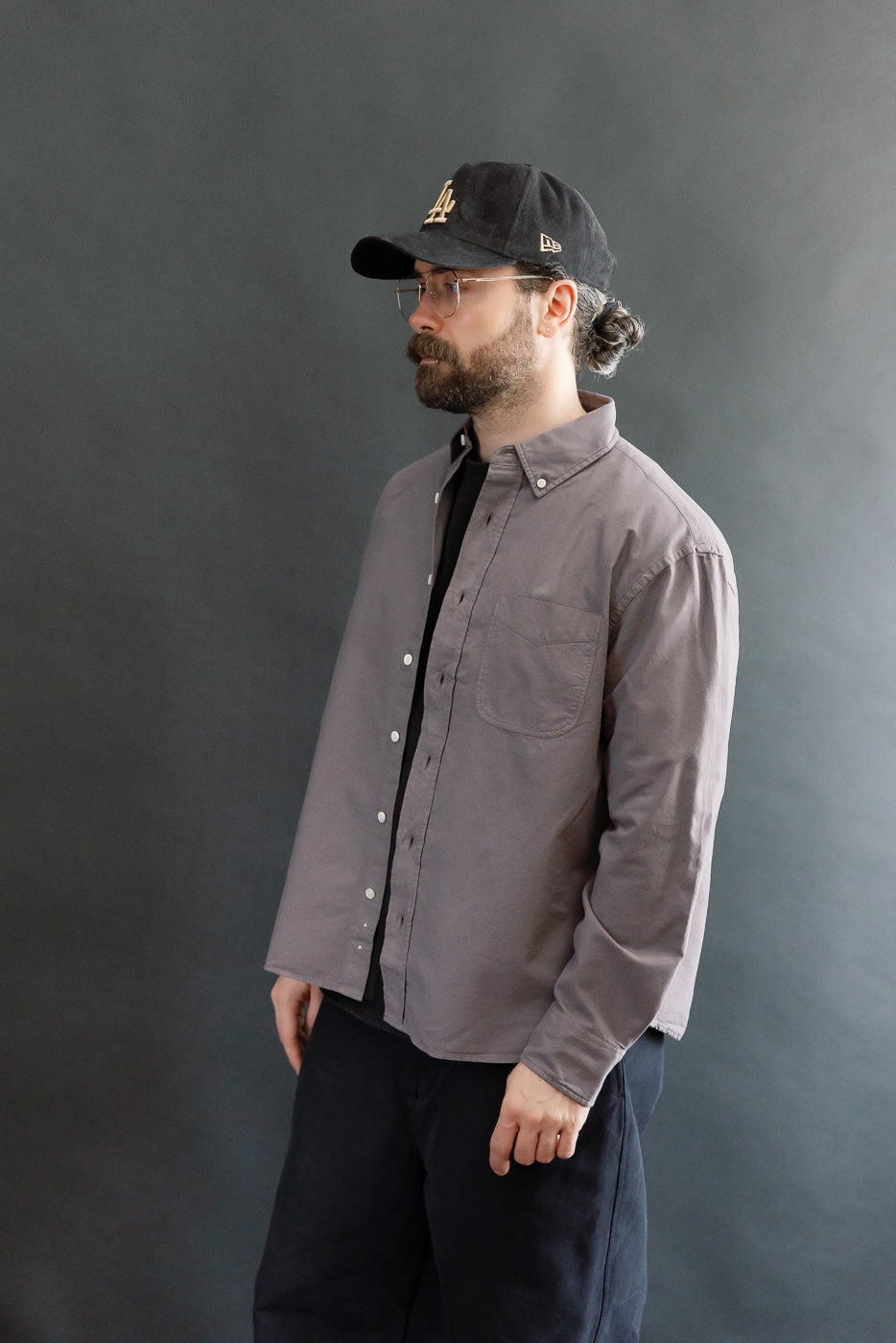 Big Oxford Cotton - Dusty Purple