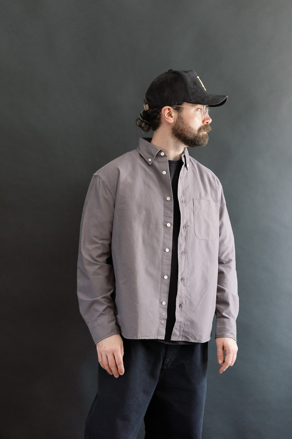 Big Oxford Cotton - Dusty Purple