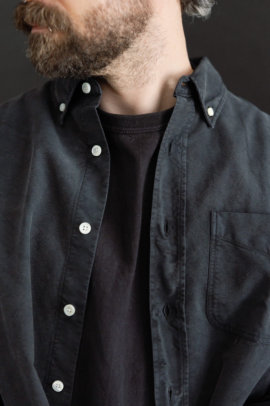 Close-up of male model, 5'9