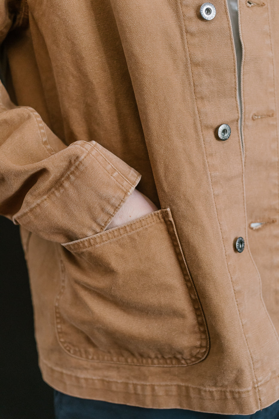 Chore Jacket Stonewash Canvas - Rust
