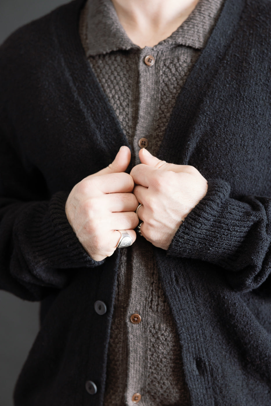 Close-up of male model 5'9