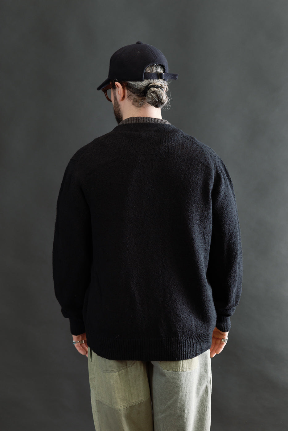 Classic Cardigan - Black Bouclé | Dant