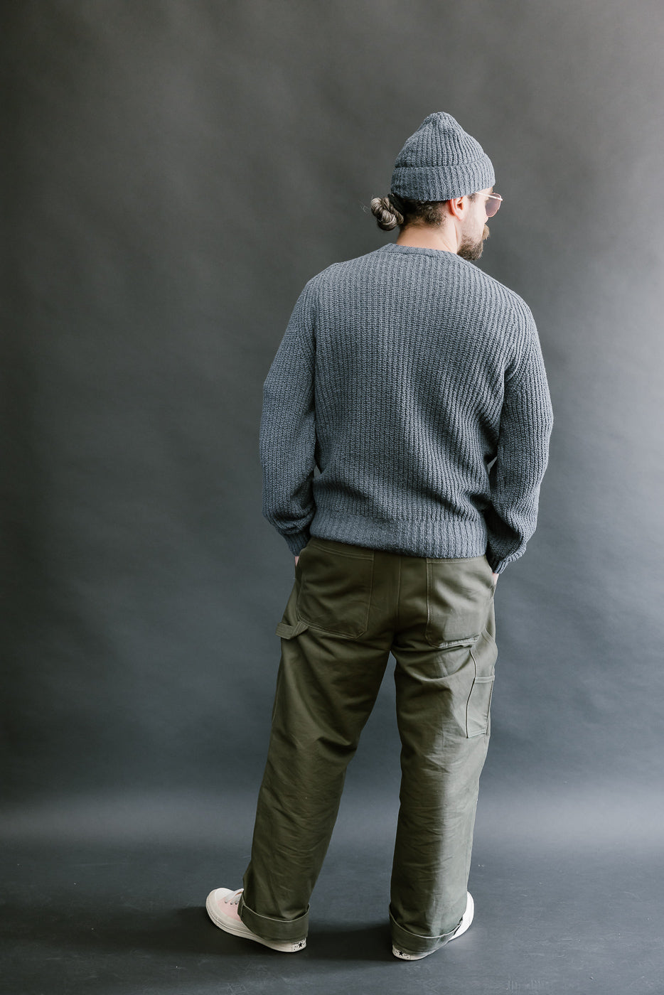Cotton Crewneck Bouclé Sweater - Lapis