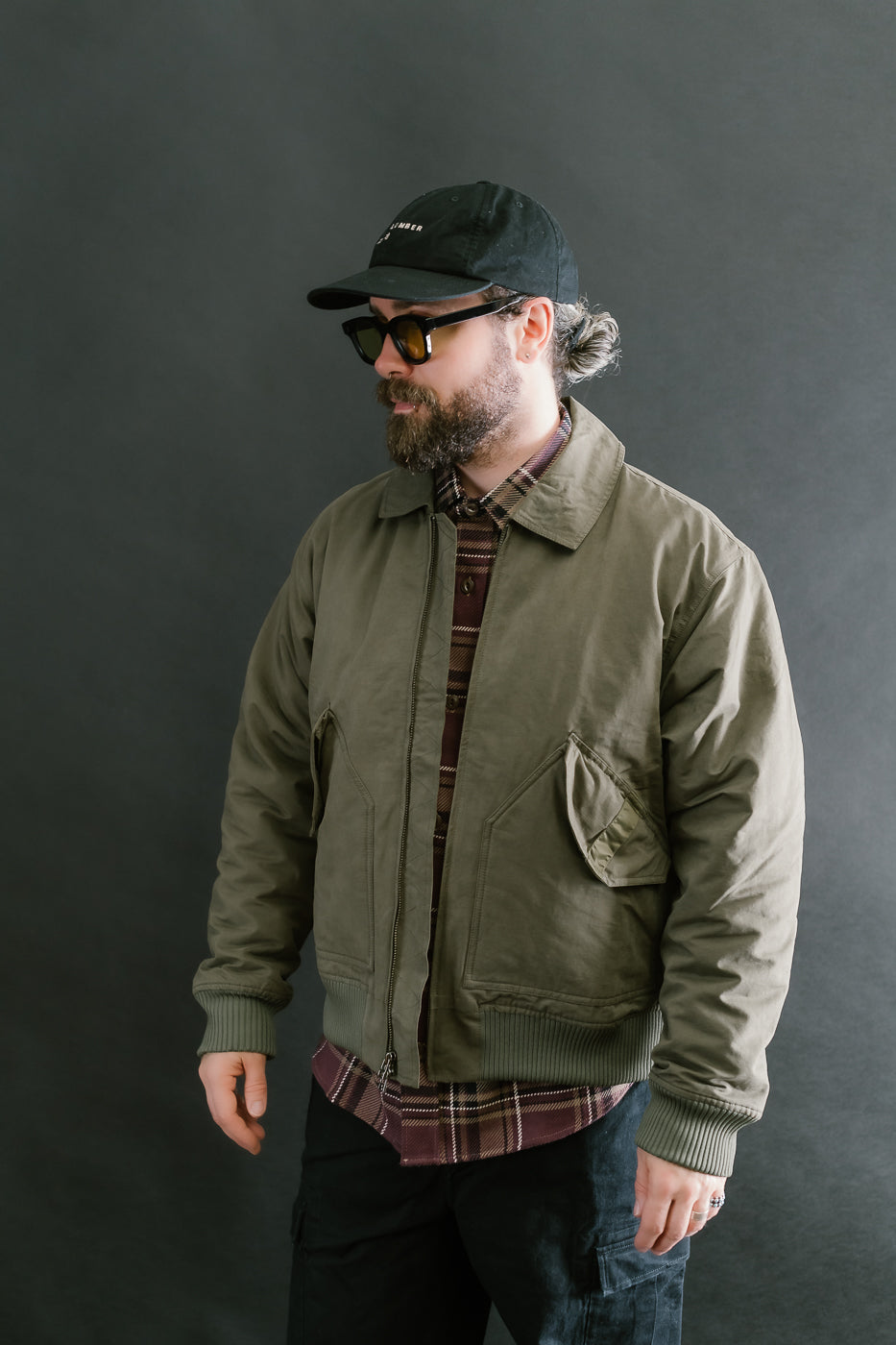 CWU Flight Jacket Cotton, Nylon - Olive