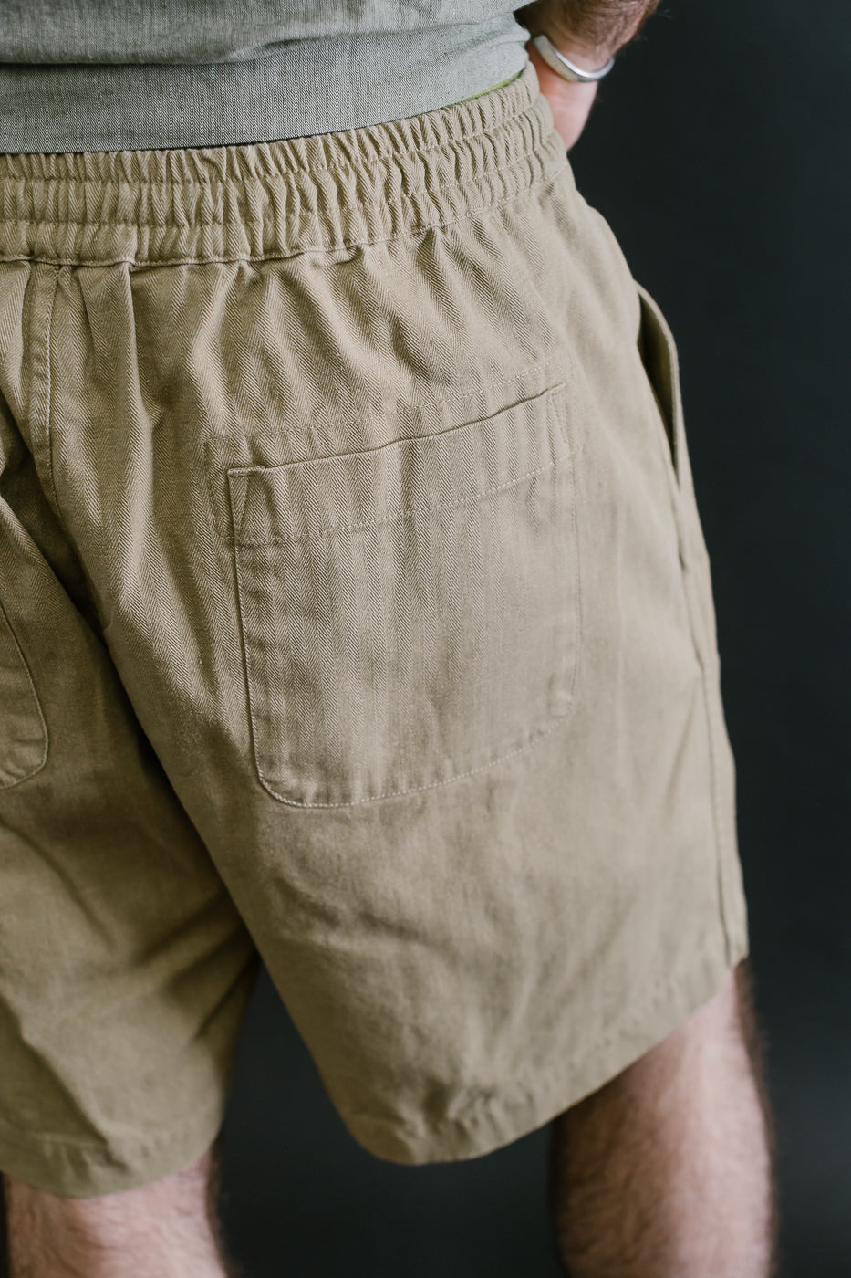 Drawstring Shorts HBT - Sand