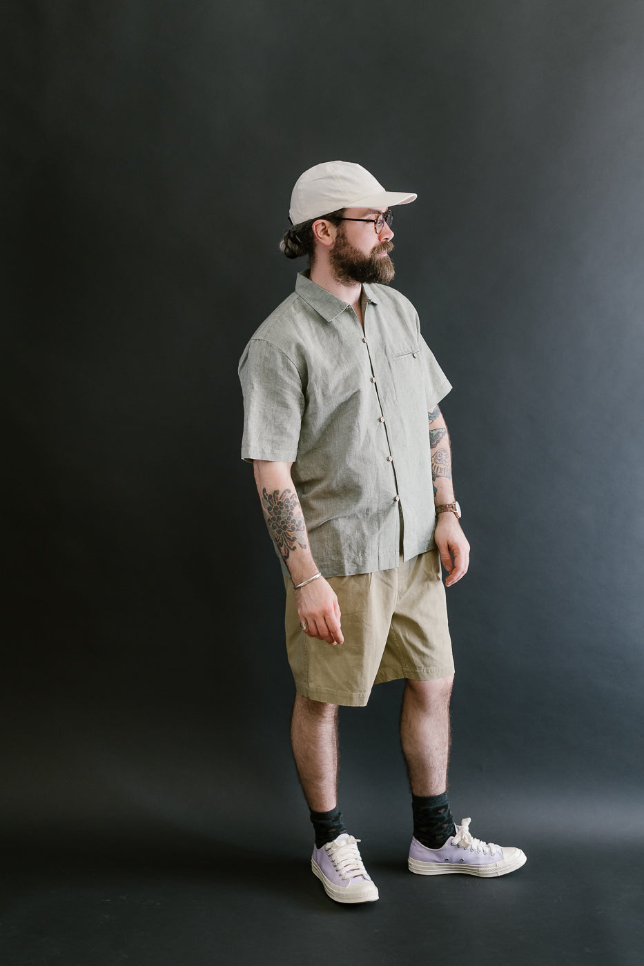 Drawstring Shorts HBT - Sand
