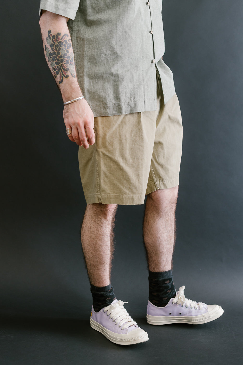 Drawstring Shorts HBT - Sand
