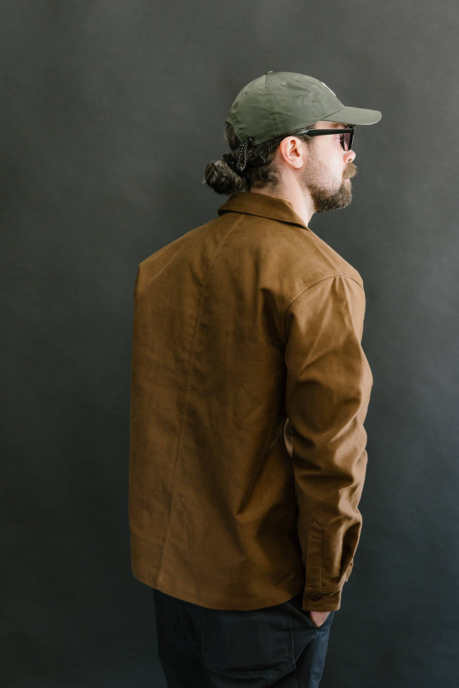 French Work Jacket Moleskin - Brown
