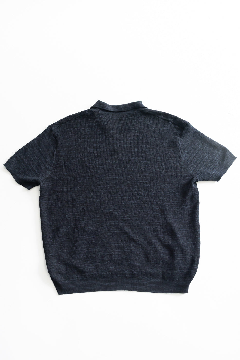 Knit Polo - Vintage Black Boxweave | Dant