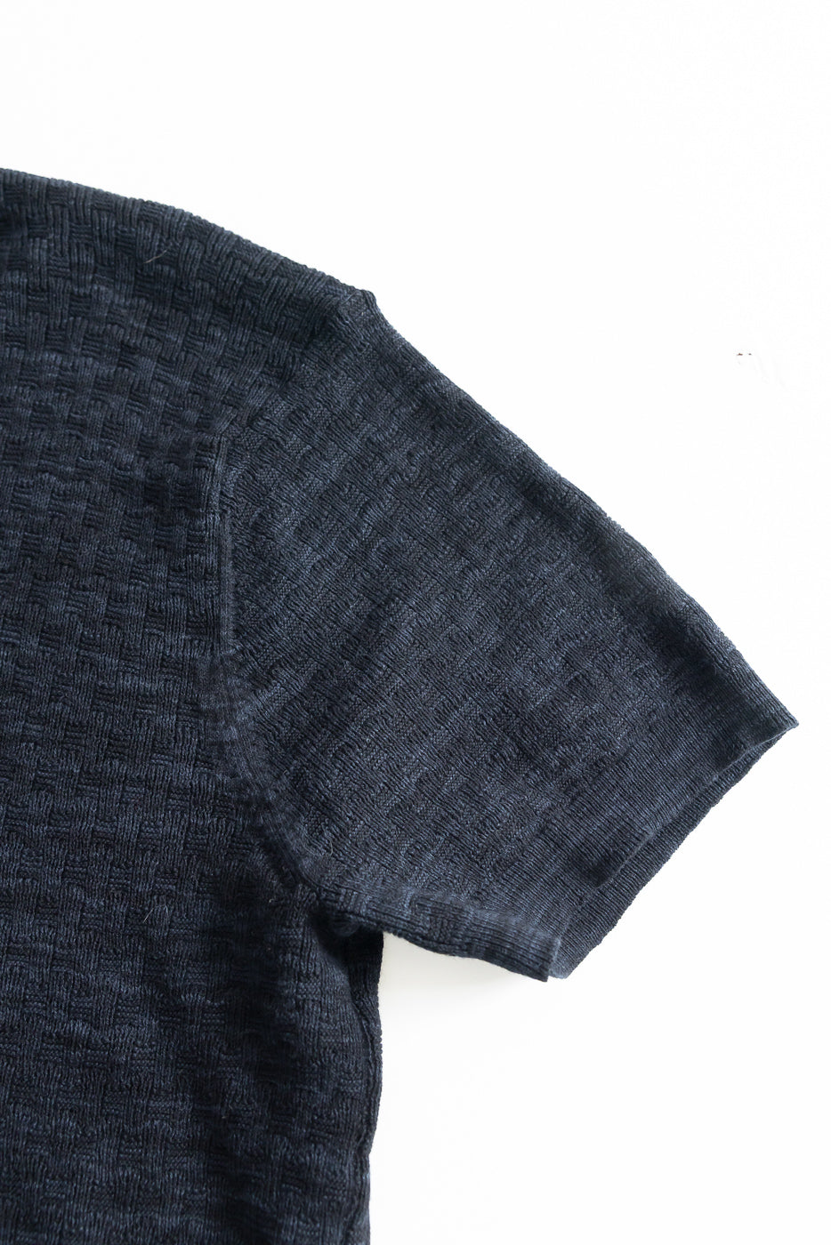 Knit Polo - Vintage Black Boxweave | Dant