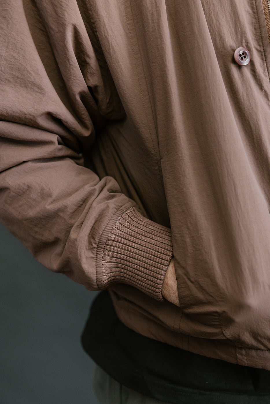 Loop Bomber Jacket - Brown