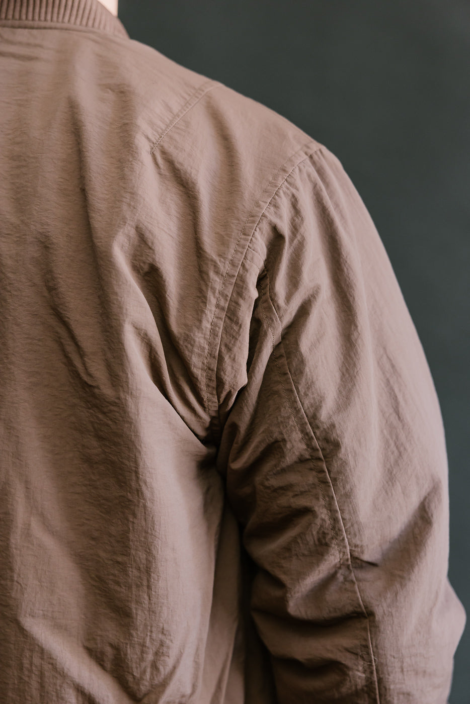 Loop Bomber Jacket - Brown