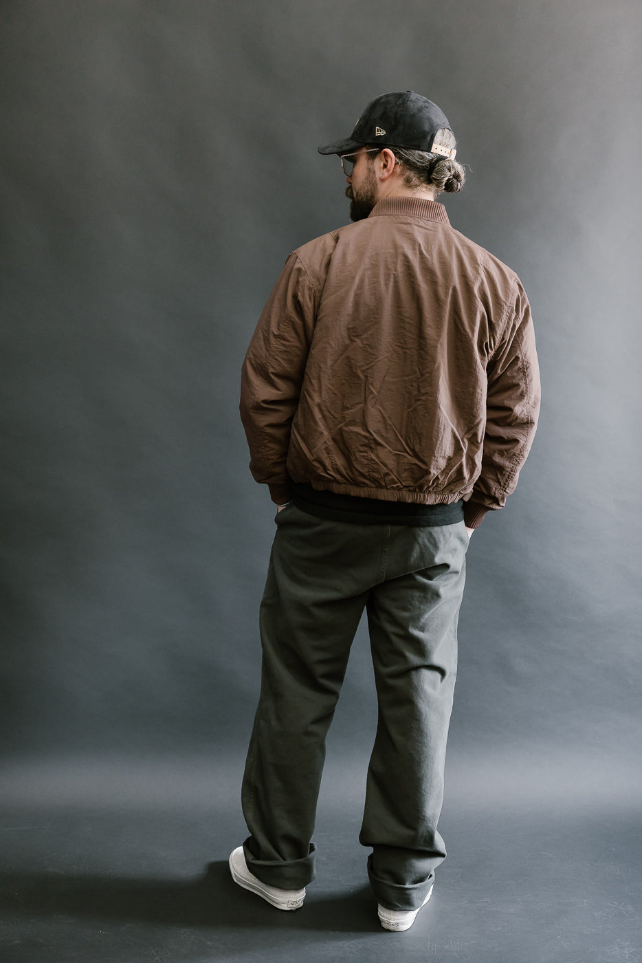 Loop Bomber Jacket - Brown