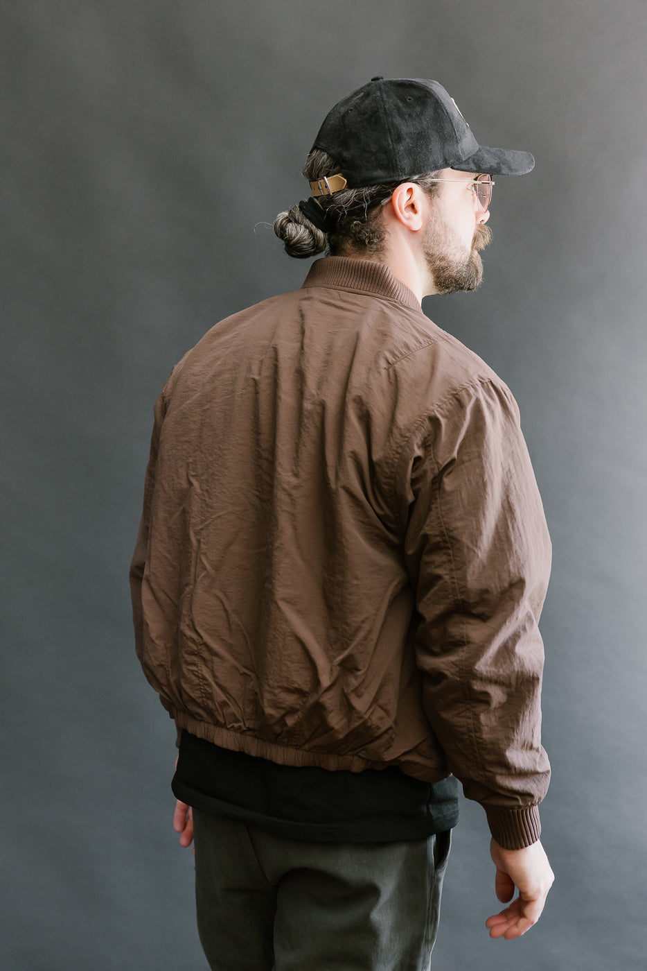 Loop Bomber Jacket - Brown