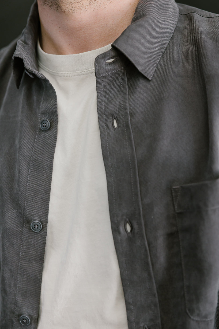 Mechanic Shirt Lyocell - Charcoal