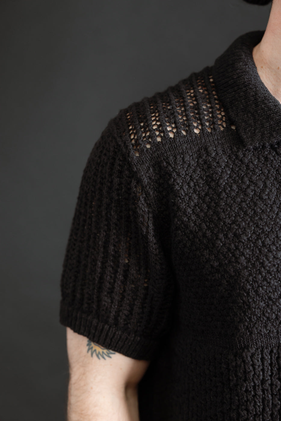 Close-up of male model 5'9