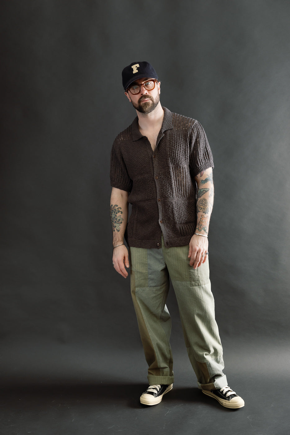 Short Sleeve Knit Shirt - Umber De Stijl | Dant