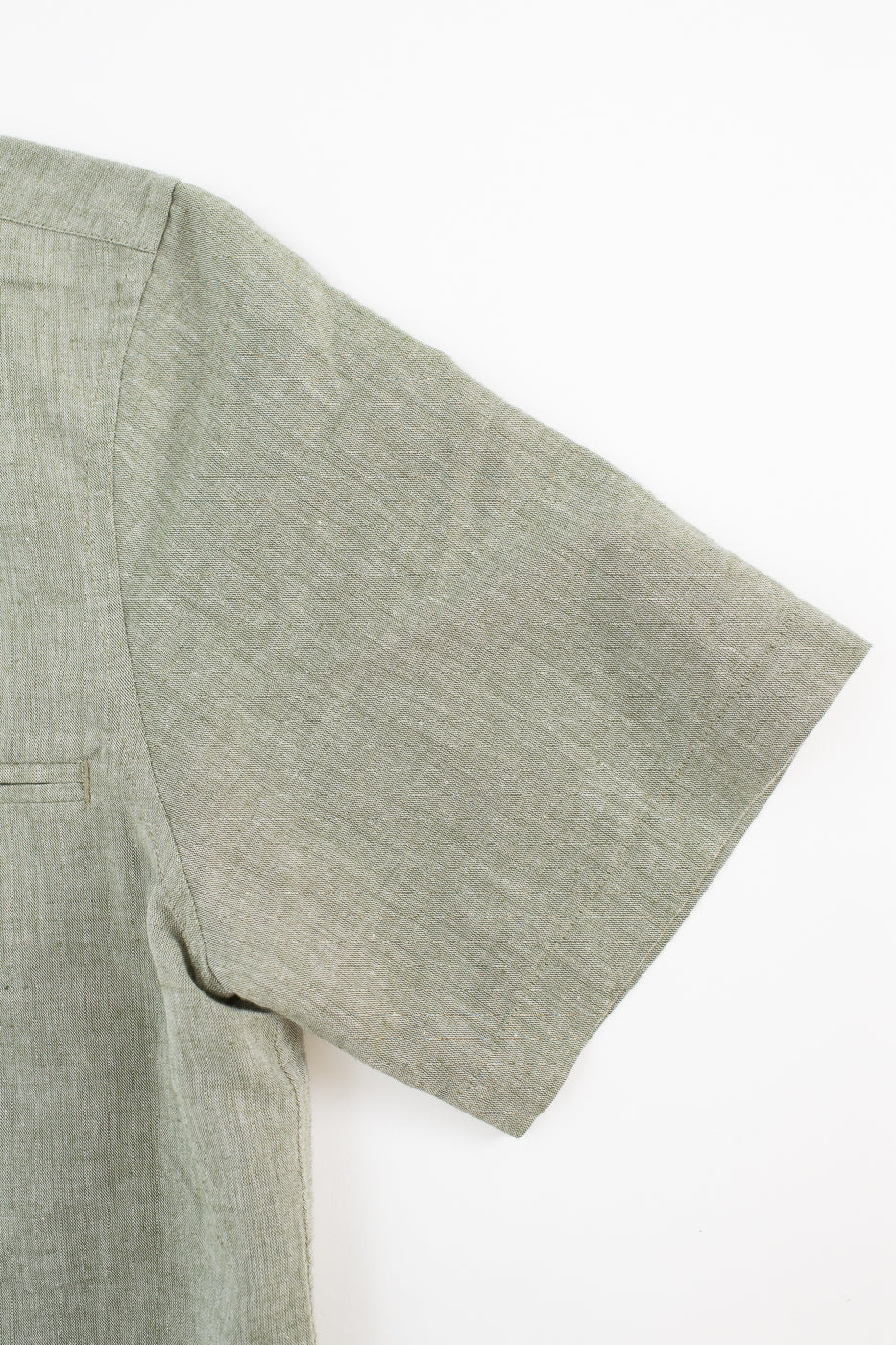 Short Sleeve Linen Loop Shirt - Grass